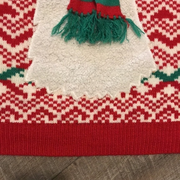Jolly Sweaters Llama in Scarf and Santa Hat Ugly Christmas Sweater size XXL - Picture 11 of 17